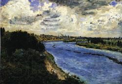 Auguste renoir Barges on the Seine Spain oil painting art